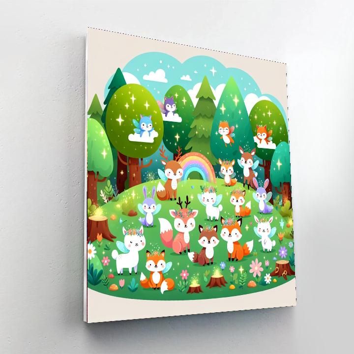 Enchanted Woodland Quest Painting Number Kit