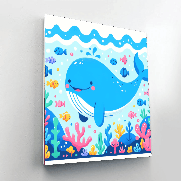 Gentle Whale Encounter Paint By Numbers