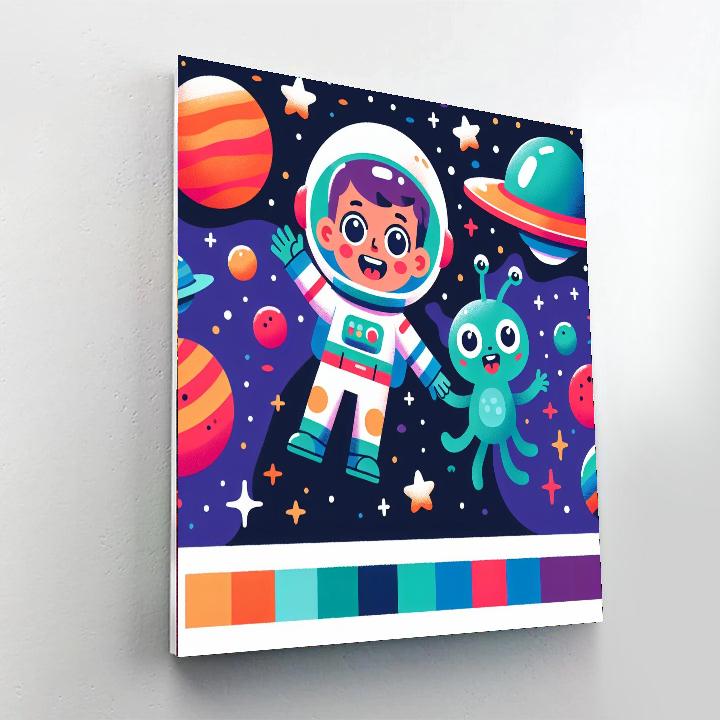 Space Ranger Galaxy Painting Number Kit