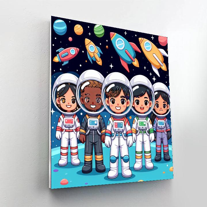 Deep Space Explorers Paint By Numbers Art