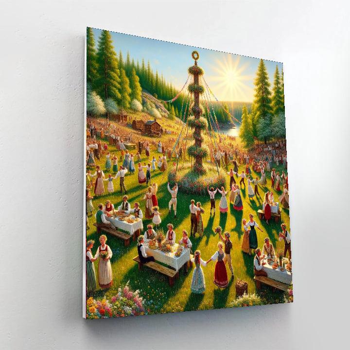 Midsummer - Stockholm Number Painting