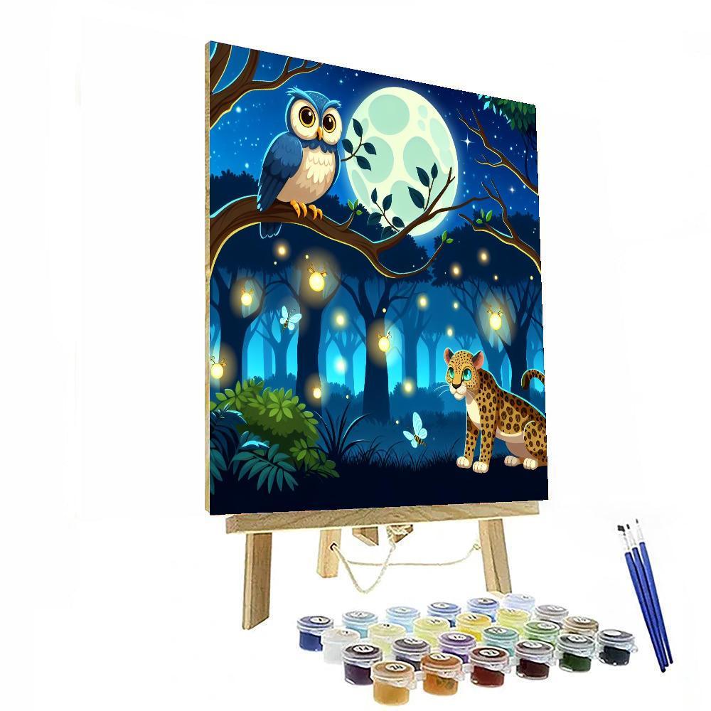 Mystic Night Safari Paint By Number