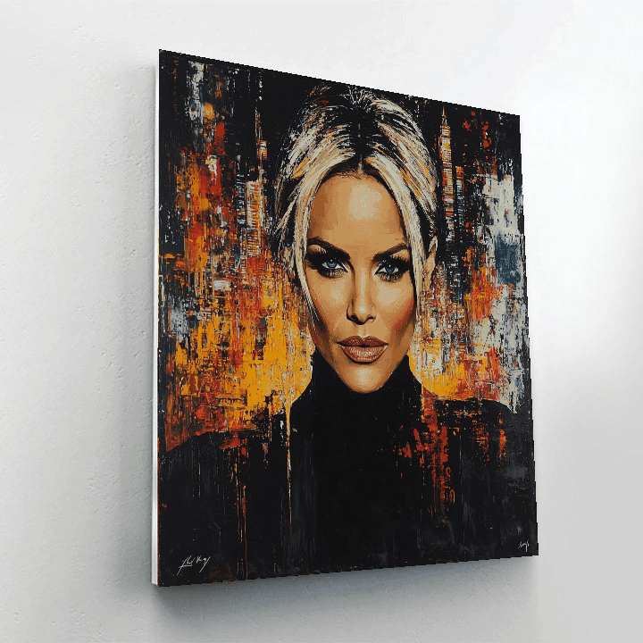 Charlize Theron: Elegance Amidst Atomic Fury Painting Number Kit