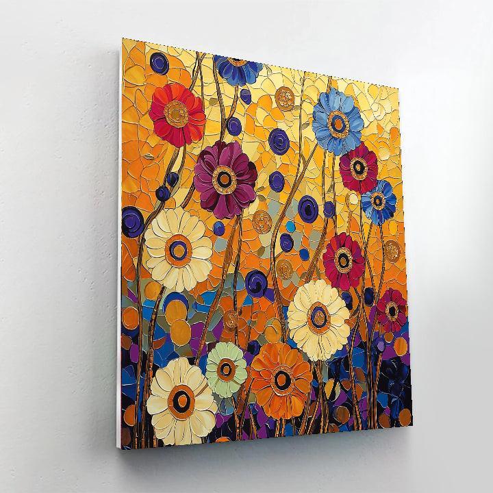 Klimt Inspired Luminous Floral Fantasy  Painting By Numbers Kit