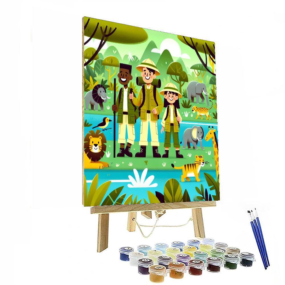 Safari Adventure Team Paint By Numbers Kits