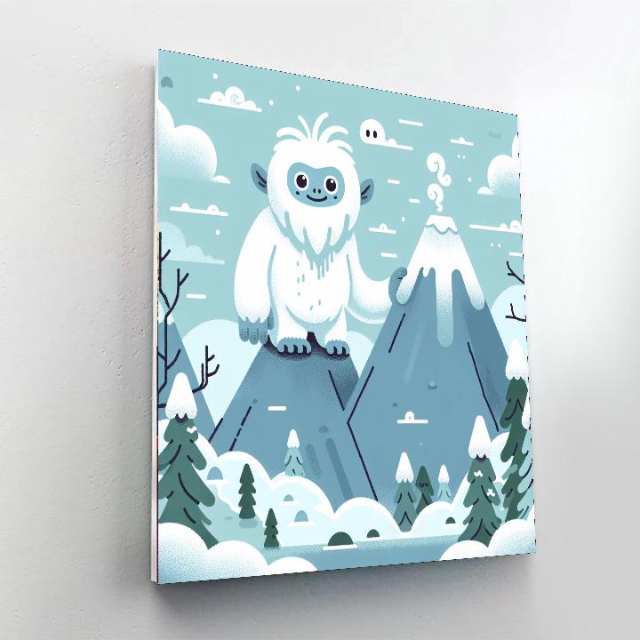 Mountain Yeti Adventure DIY Paint By Numbers