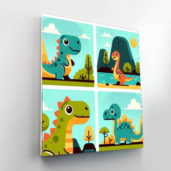 Dinosaur Island Discovery Numbered Painting Kits