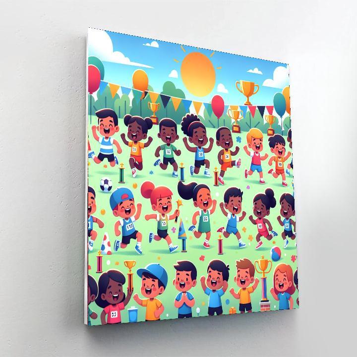 Creative Sports Day Painting By Numbers Kit