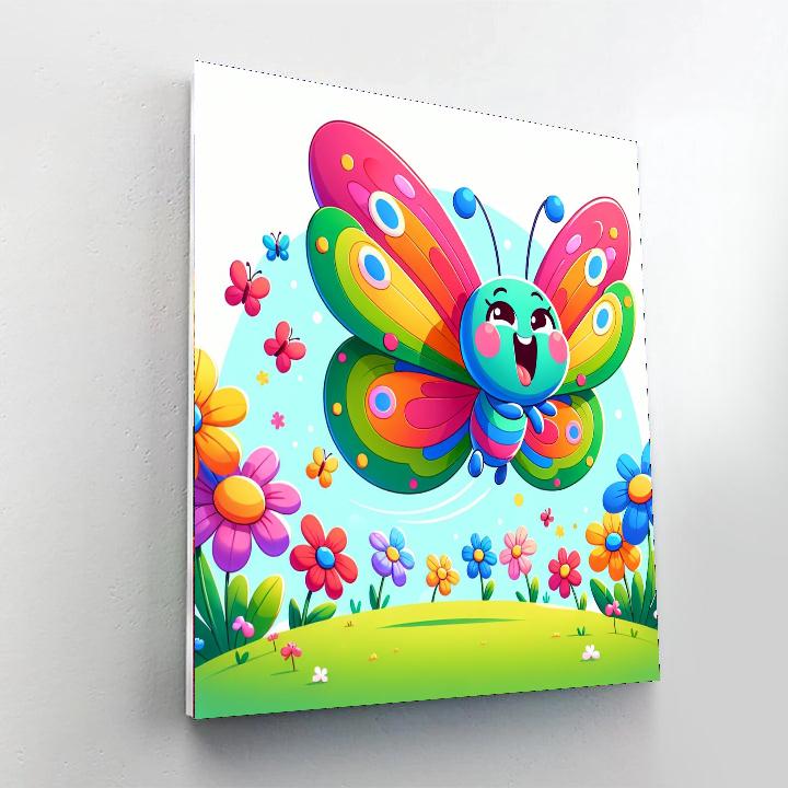 Vibrant Butterfly Painting By Numbers Kit