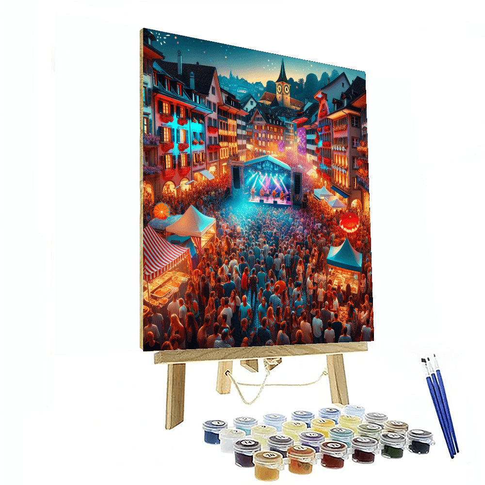 Zürich Fest - DIY Painting By Numbers Kit - Artistry Rack