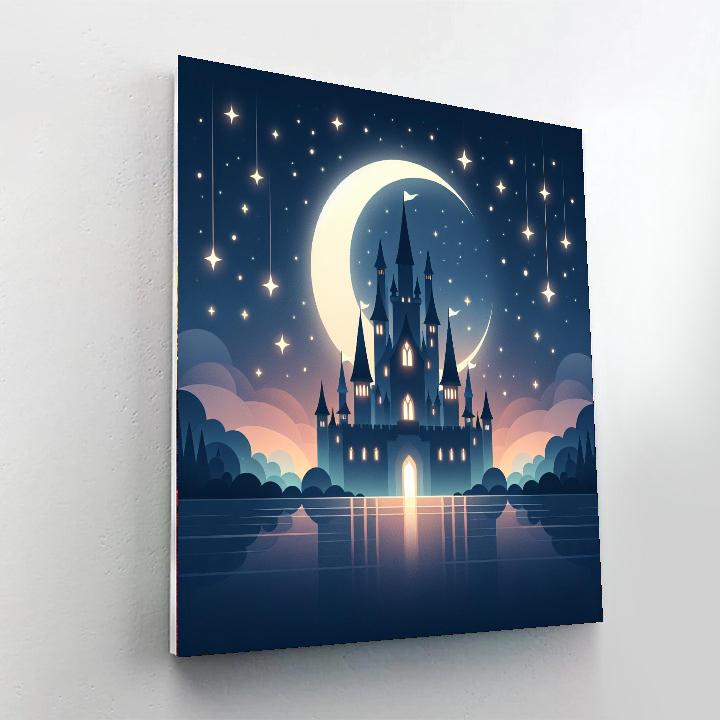 Castle Under The Stars Painting Number Kit