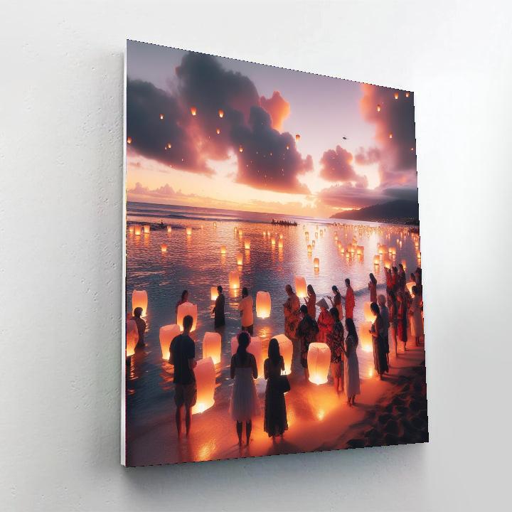 Lantern Floating Hawaii - Honolulu, Usa Paint By Numbers