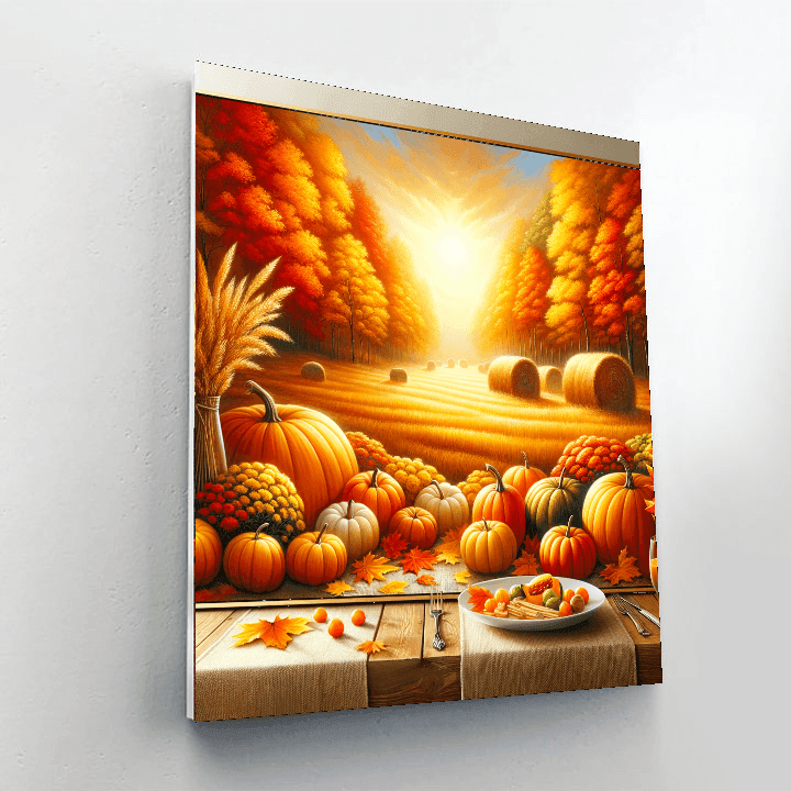 Cozy Autumn Harvest Paint By Numbers