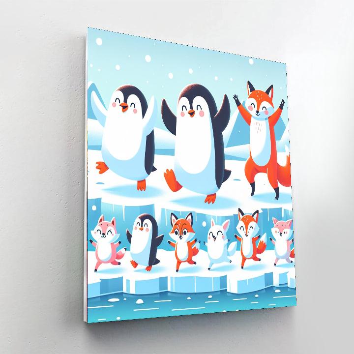 Polar Playmates Parade Painting By Numbers Kit