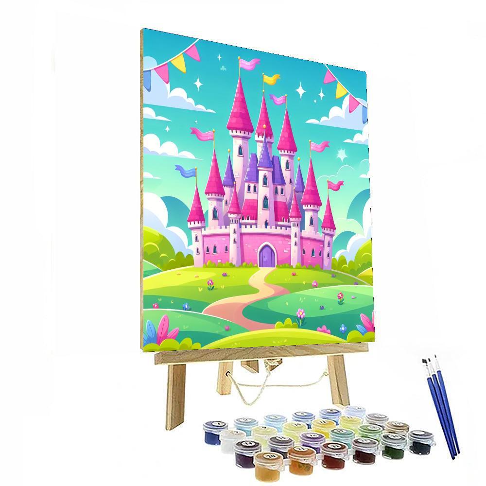 Happy Castle Painting Number Kit
