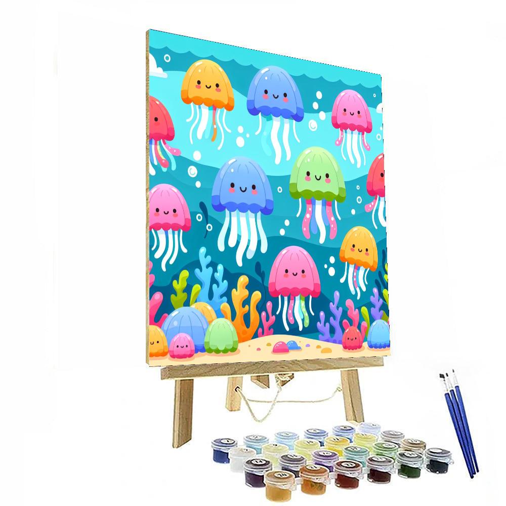 Jolly Jellyfish Jig Painting By Numbers Kit