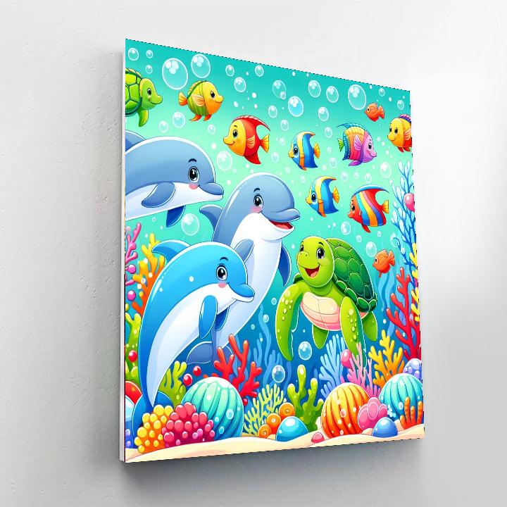 Magical Ocean Wonders Paint By Numbers Art