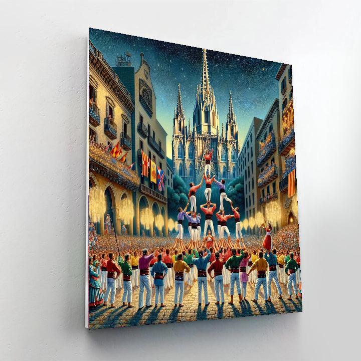 Santa Eulalia Festivities - Spain Numbered Painting Kits
