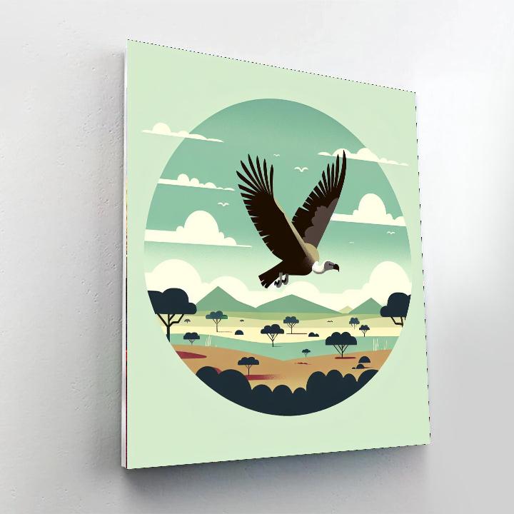 Vibrant Vultures Numbered Painting Kits