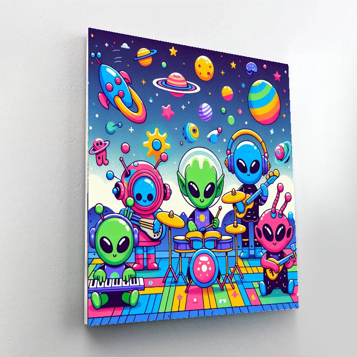 Galactic Music Festival Painting By Numbers Kit