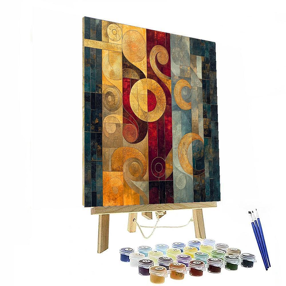 Gustav Klimt Inspired Ethereal Harmony  Paint By Numbers Kits