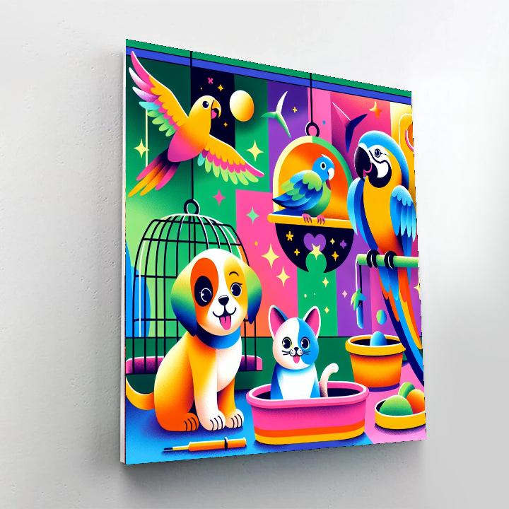 Pet Shop Extravaganza Paint By Numbers