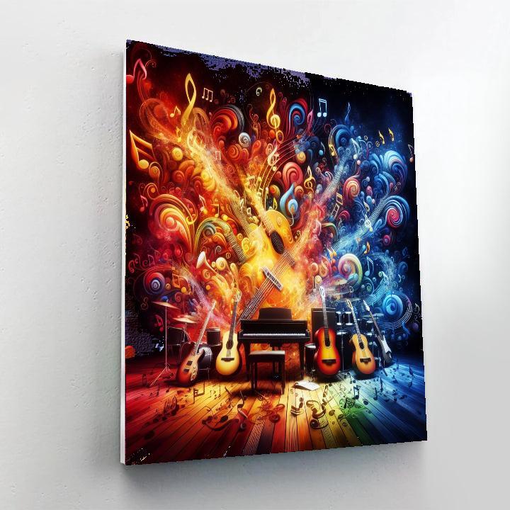 Artistic Journey Through Music Numbered Painting Kits