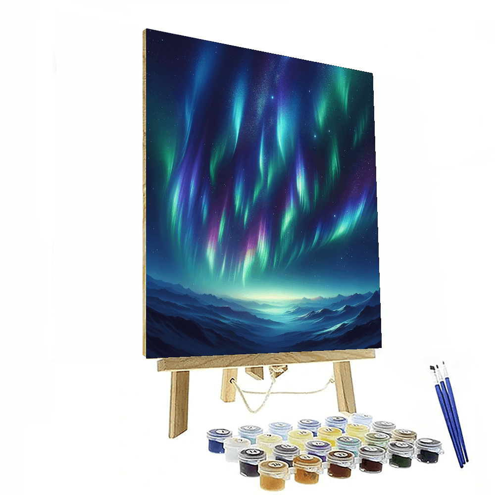 Ethereal Aurora Borealis Wonder Numbered Painting Kits