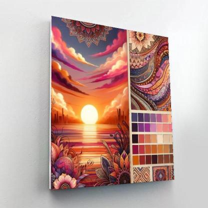 Bohemian Sunset Glow Paint By Number