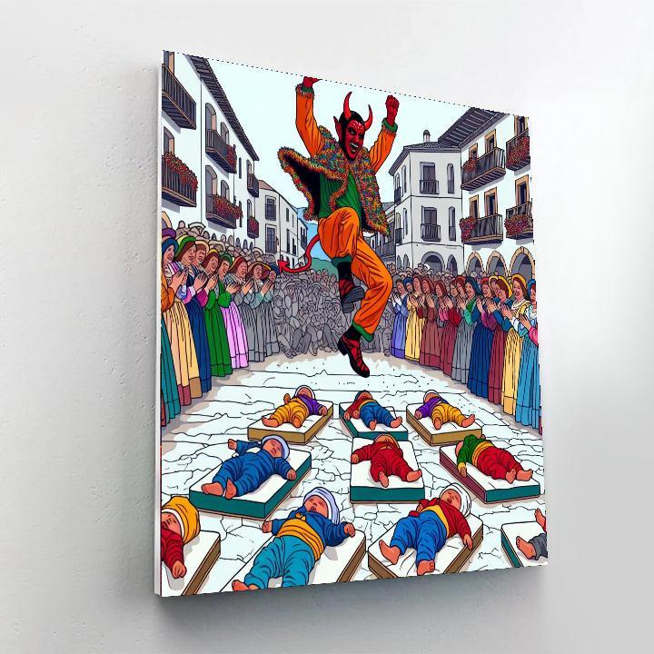 El Colacho Baby Jumping Festival - Spain Paint By Numbers Kits
