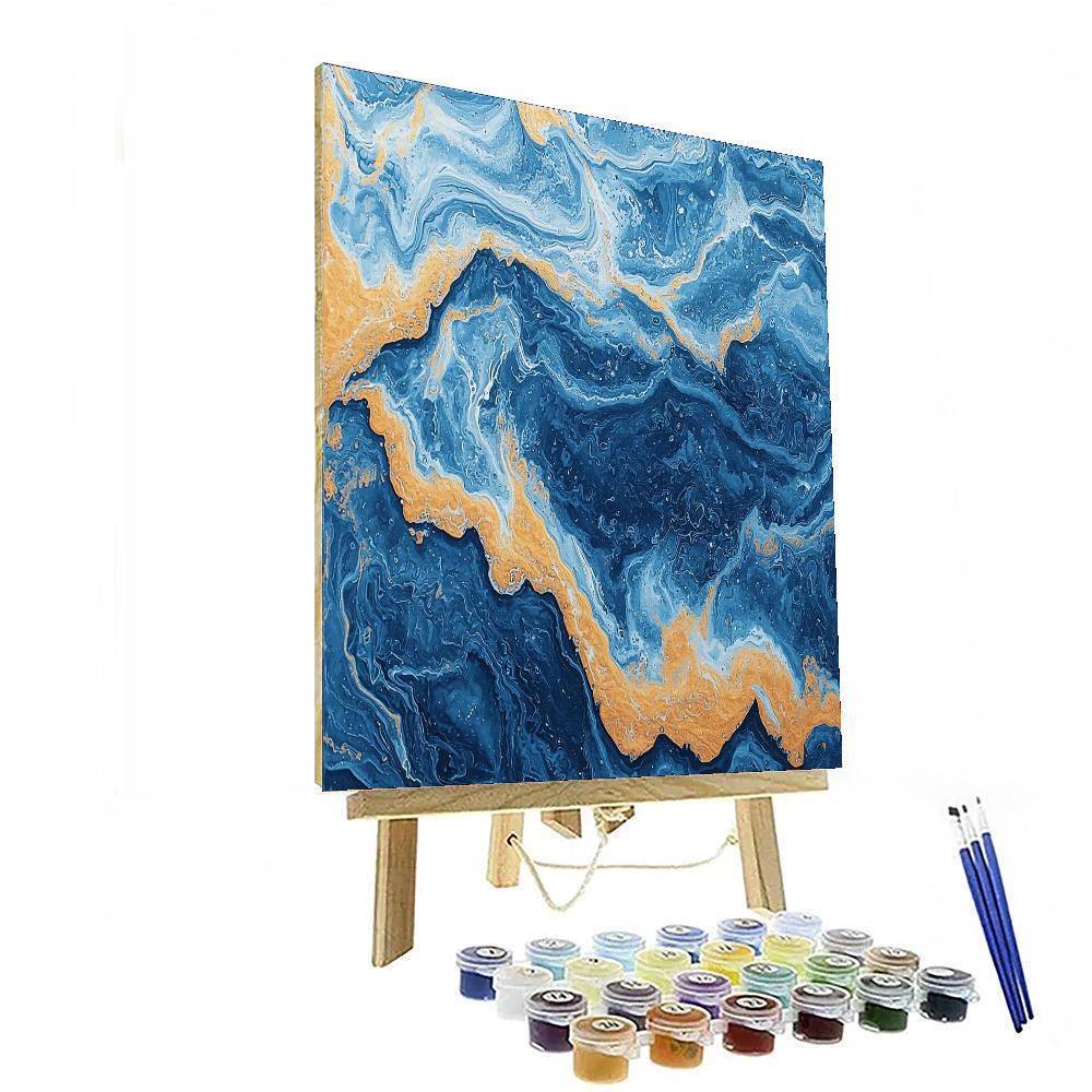 Max Ernst Inspired Dreamlike Waves  Paint By Numbers Art