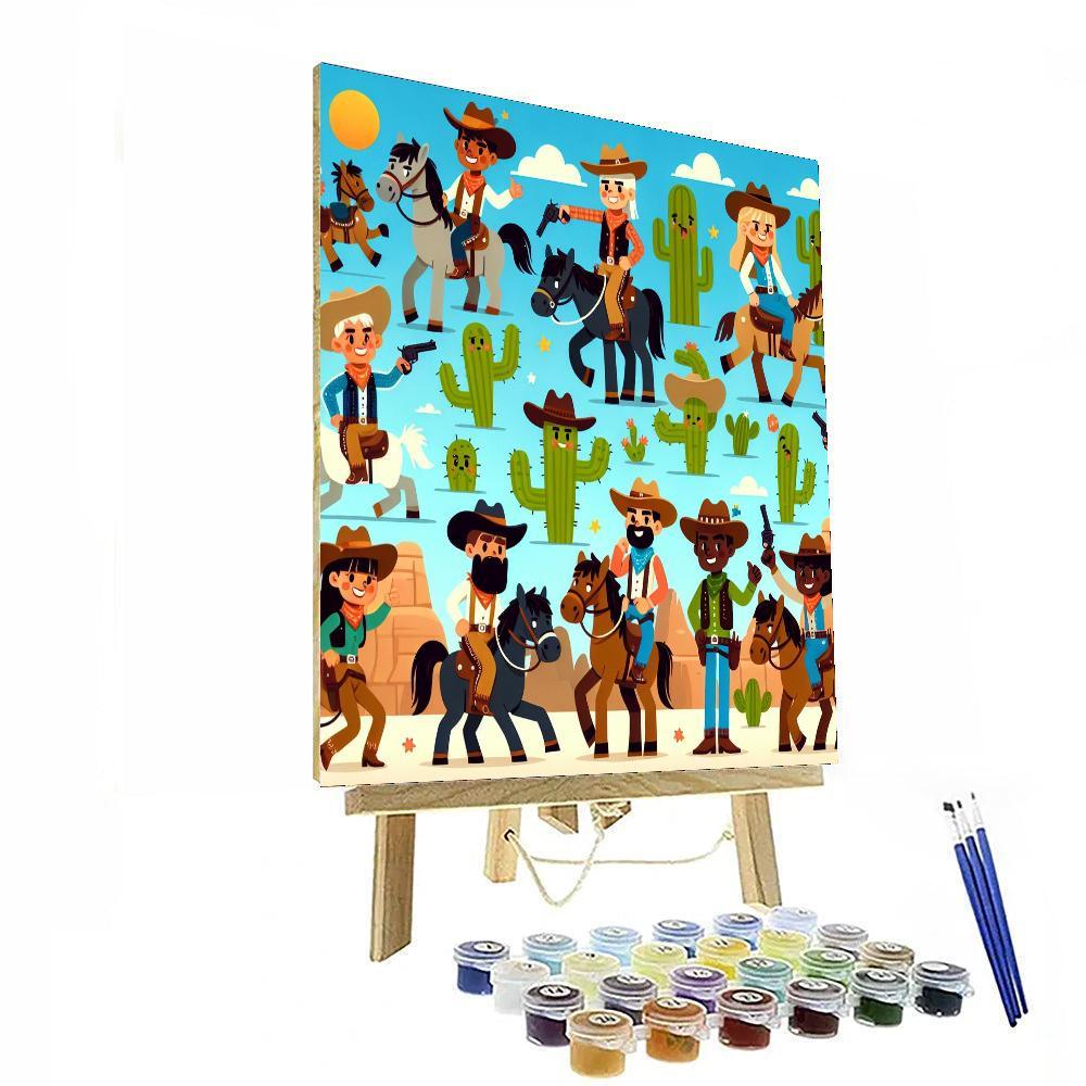 Exciting Wild West Adventure Paint By Number