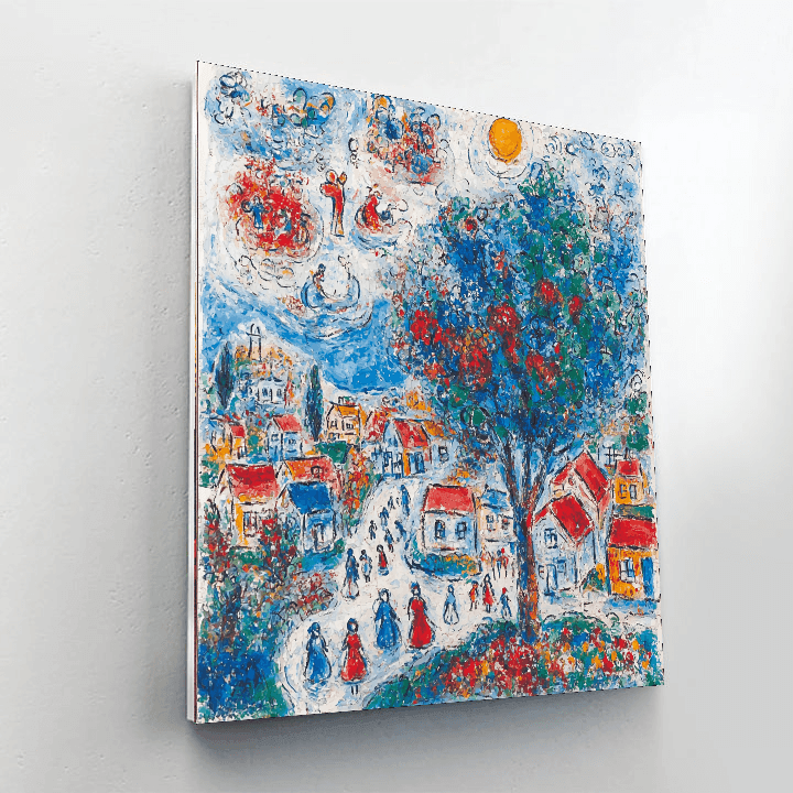 Marc Chagall Inspired Chagall's Enchanted Village  Painting By Numbers Kit