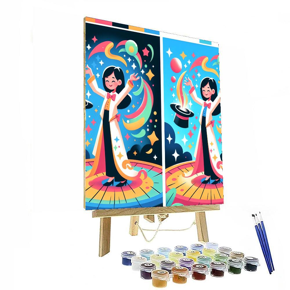 Magician's Hat Trick Paint By Numbers