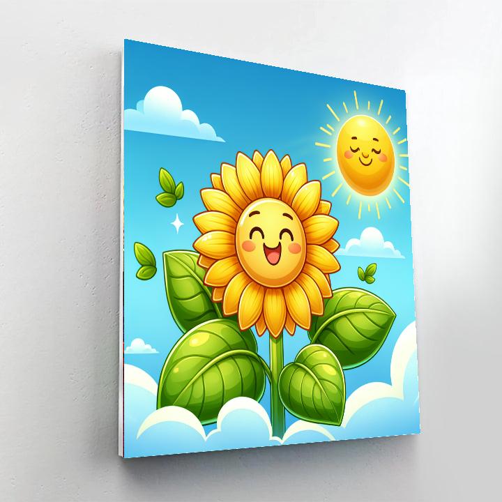 Bright Sunflower Buddy Paint By Numbers Kits