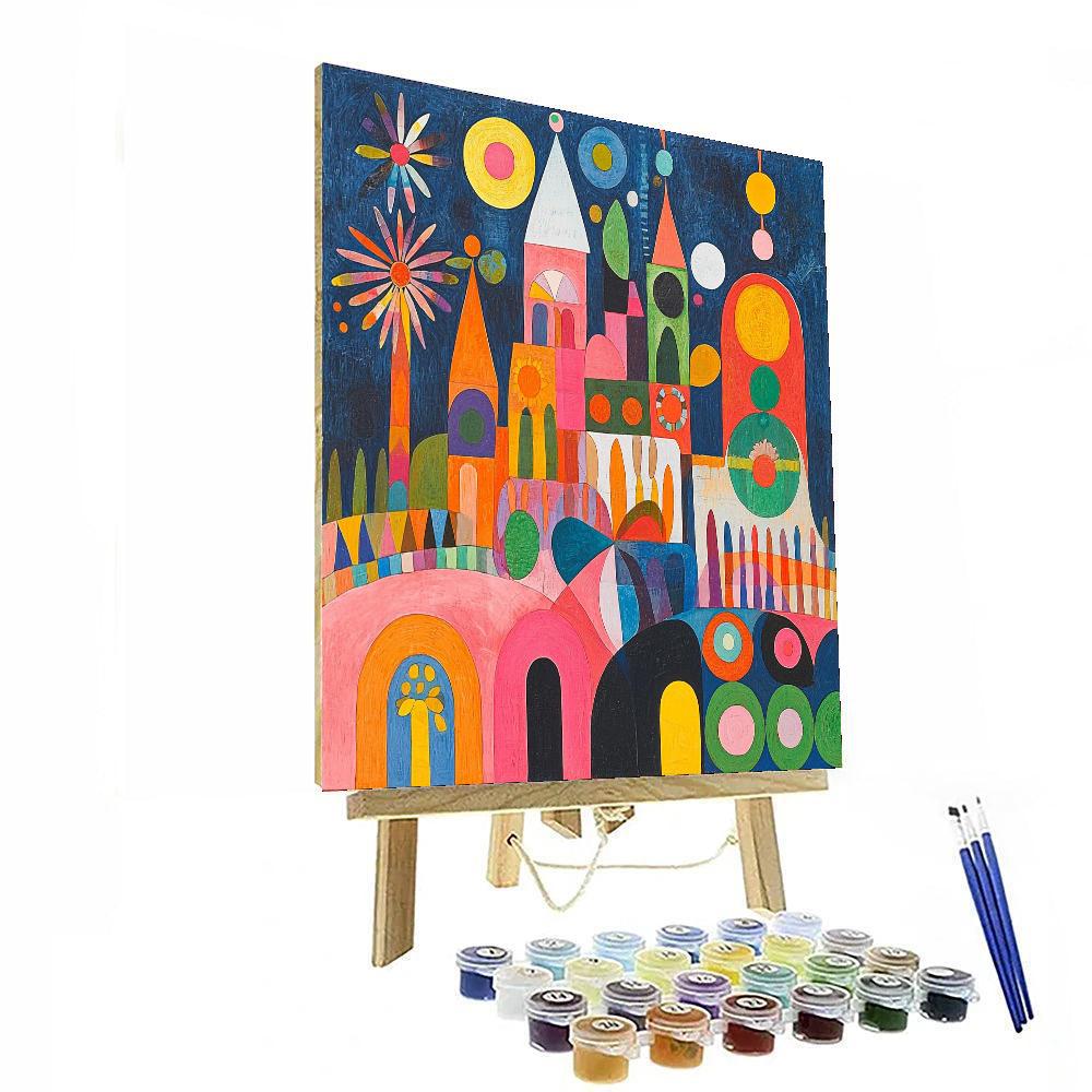 Paul Klee Inspired Joyful Whimsy  Numbered Painting Kits