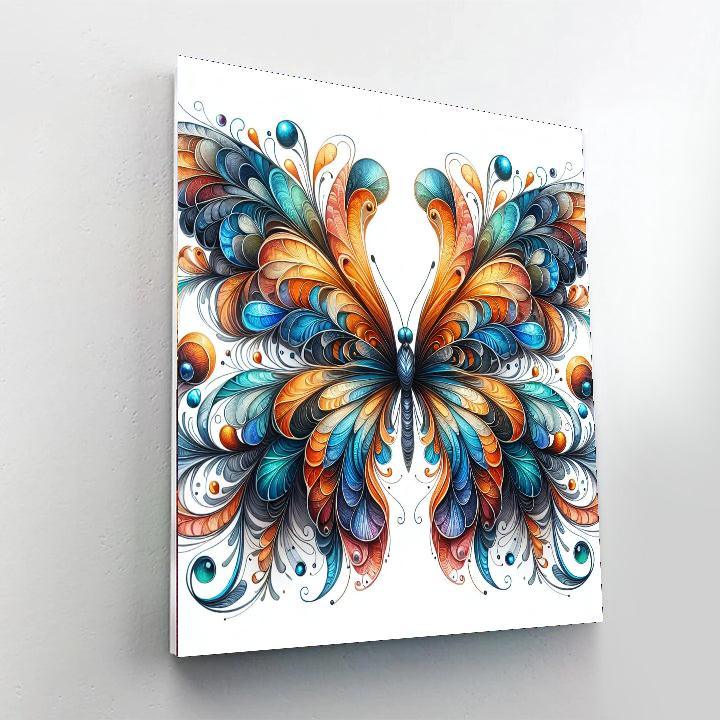 Royal Butterfly Symphony Numbered Painting Kits