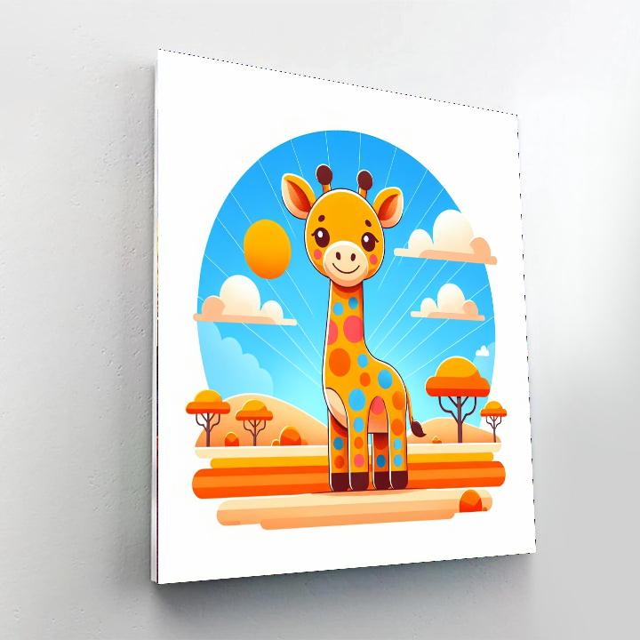 Sunshine Giraffe Numbered Painting Kits