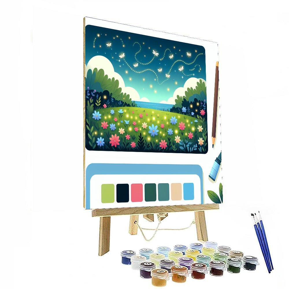 Midnight In The Meadow Number Painting