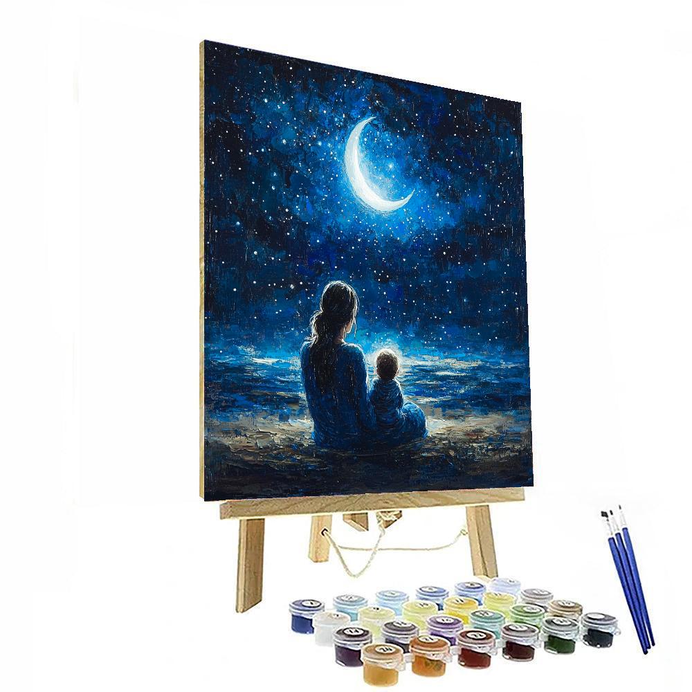 Crescent Moon Lullabies Paint By Number