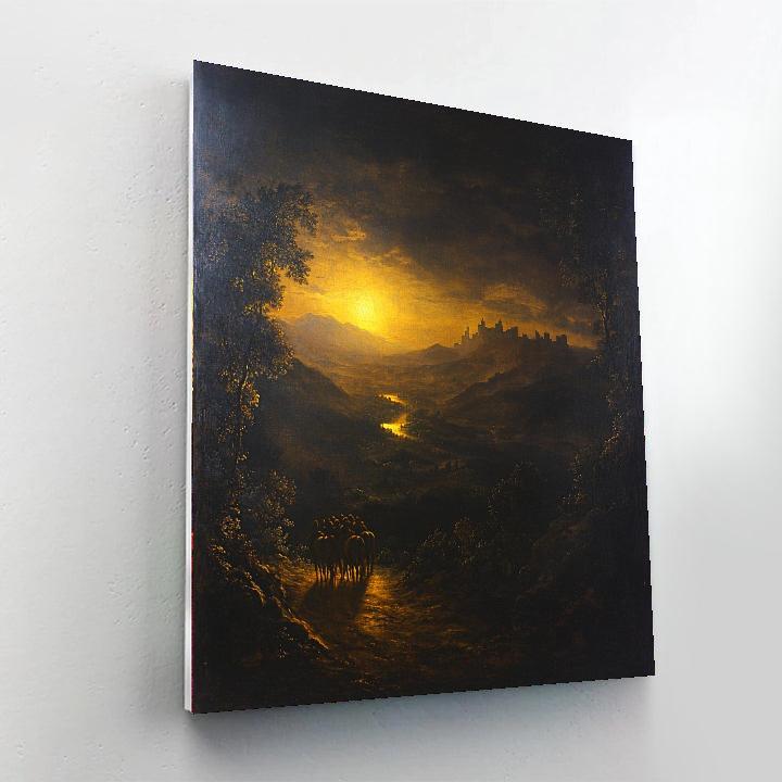 Caravaggio Inspired Illumination's Threshold  Paint By Numbers Kits