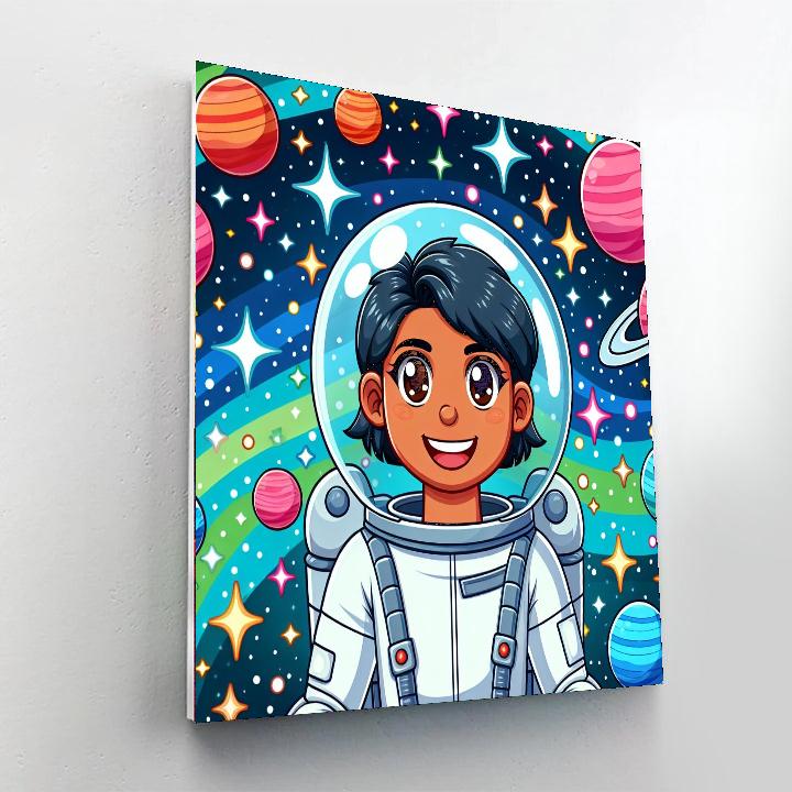 Astronaut Spacewalk Paint By Numbers Art