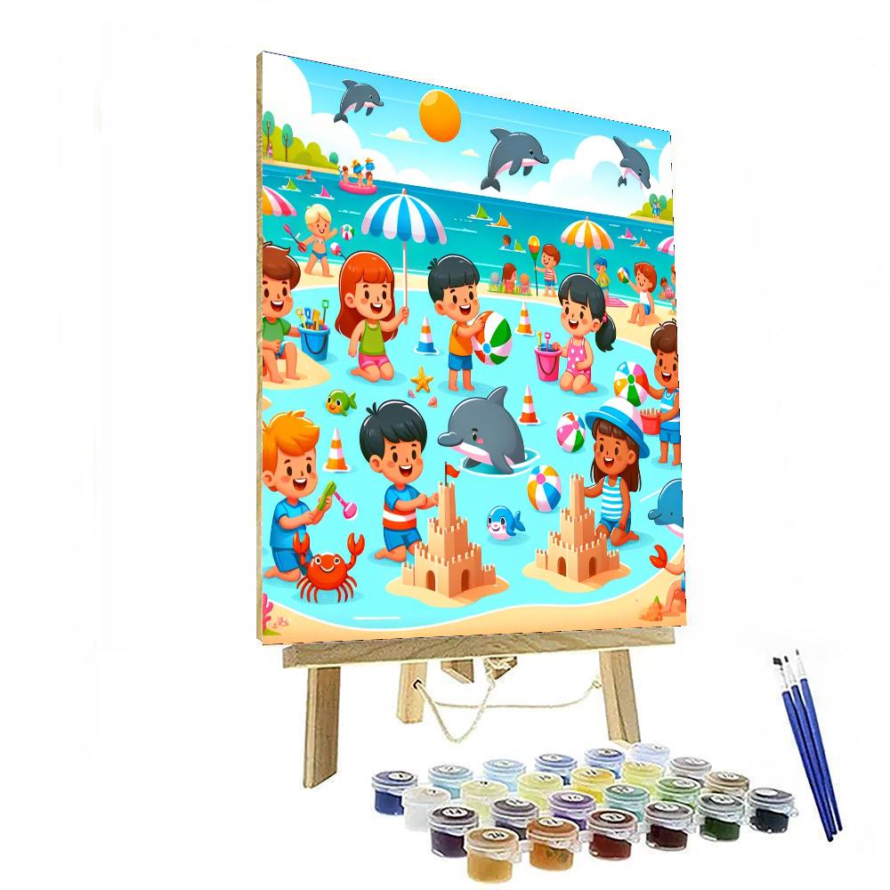 Bright Beach Adventures Paint By Numbers