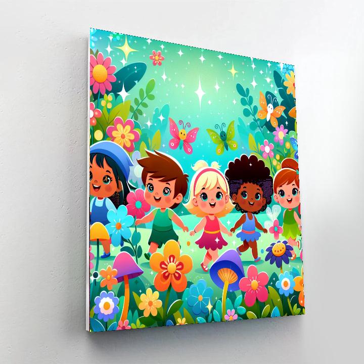 Rainbow Adventures In Fairyland Paint By Number