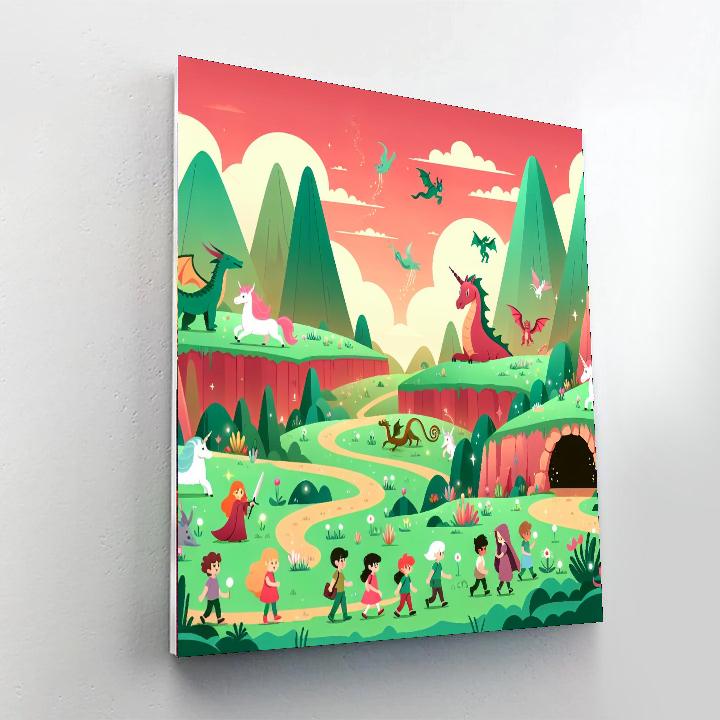 Mythical Journey Valley Paint By Number
