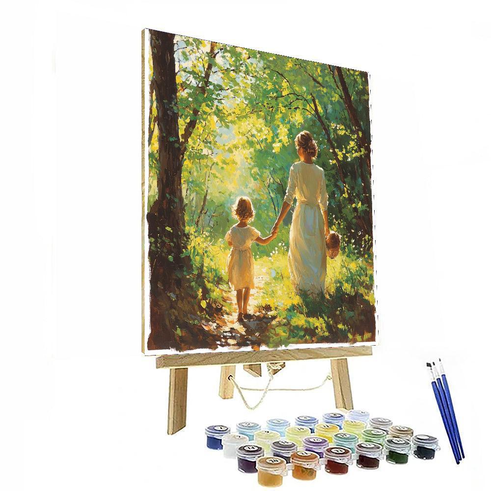 Hand In Hand In Nature Painting Number Kit