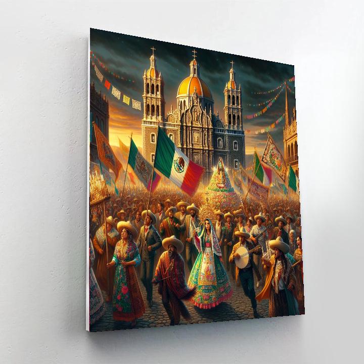 Feast Of Our Lady Of Guadalupe - Mexico Paint By Color