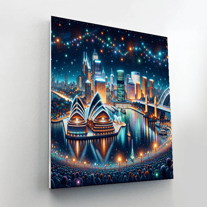 Vivid Sydney - Sydney, Australia Painting By Numbers Kit