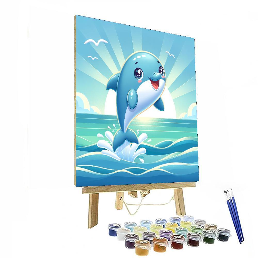 Curious Dolphin Adventure Paint By Color