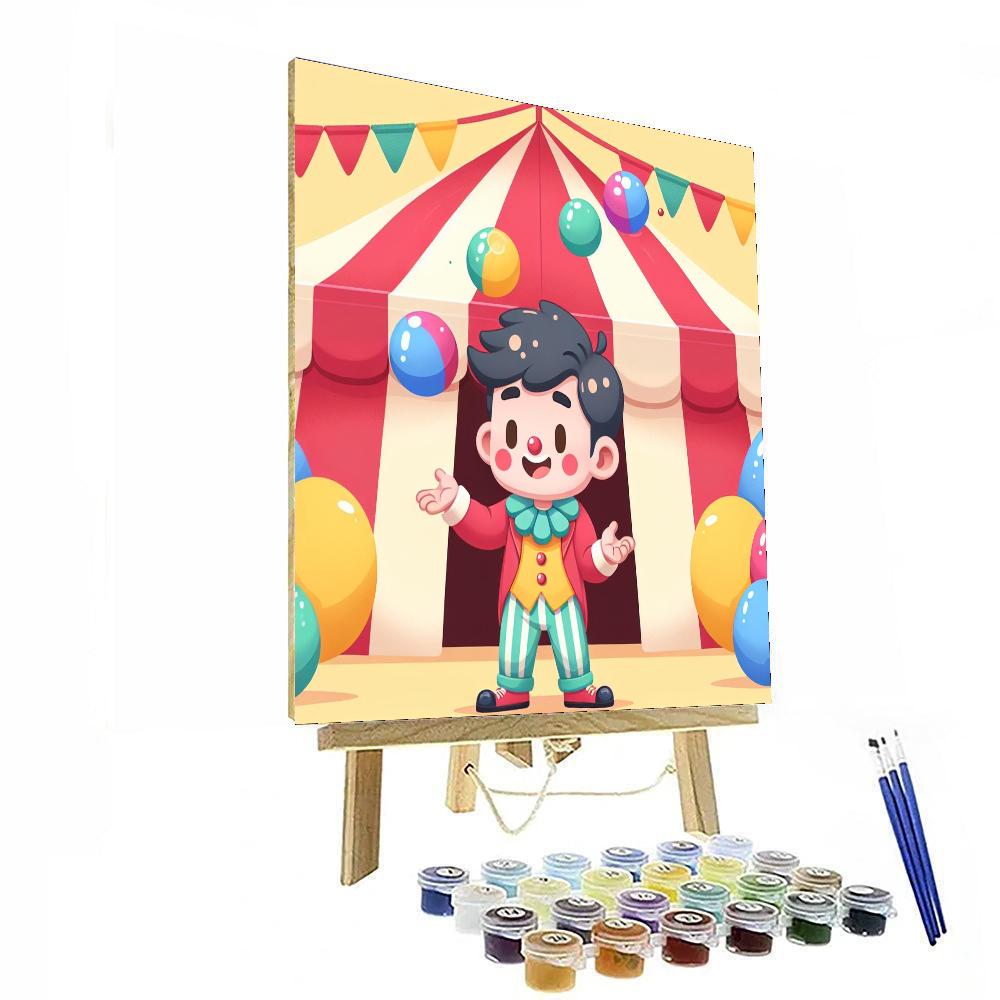 Silly Circus Day Painting Number Kit
